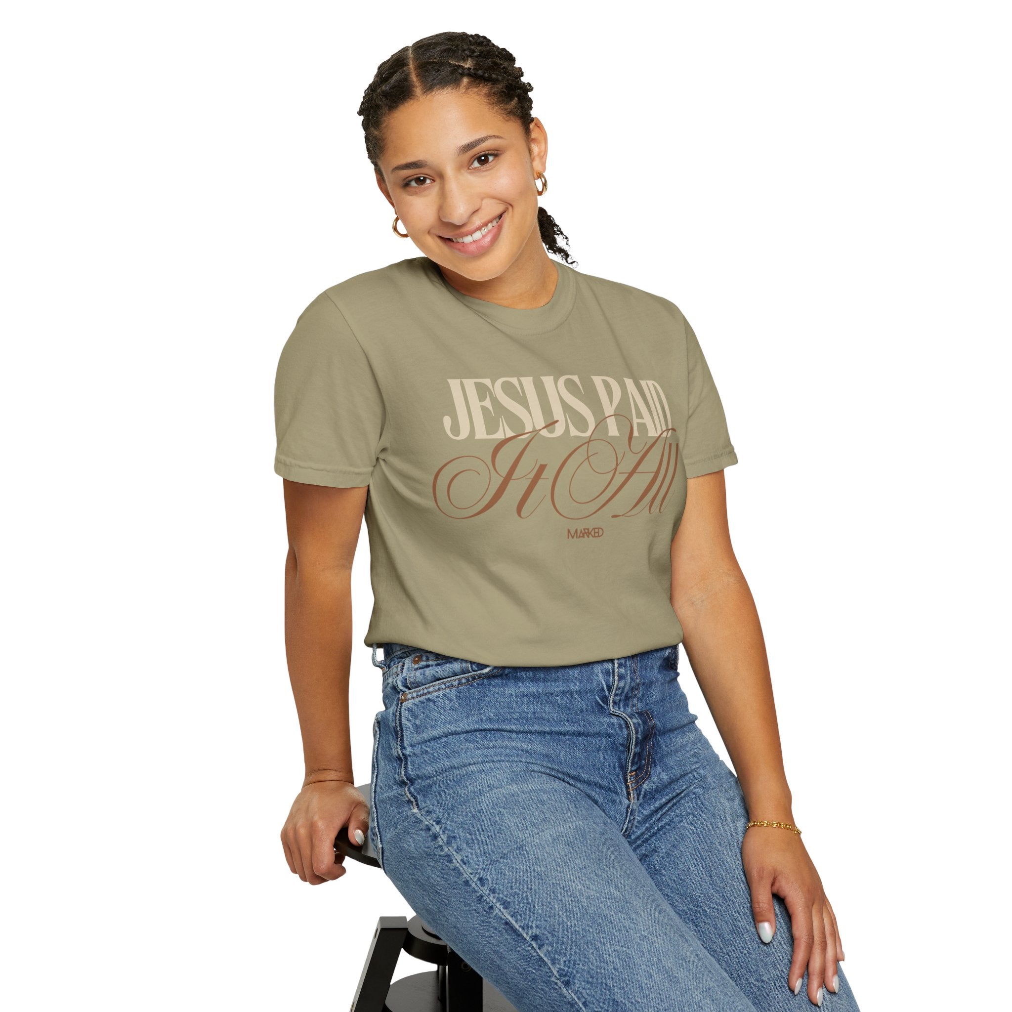 Jesus Paid It All Comfort Colors T-shirt