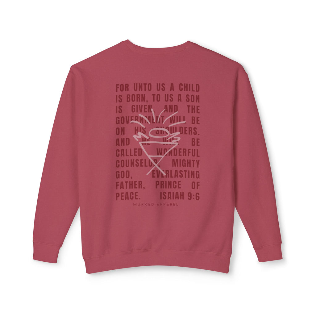 A SAVIOR Is Born Comfort Colors Sweatshirt
