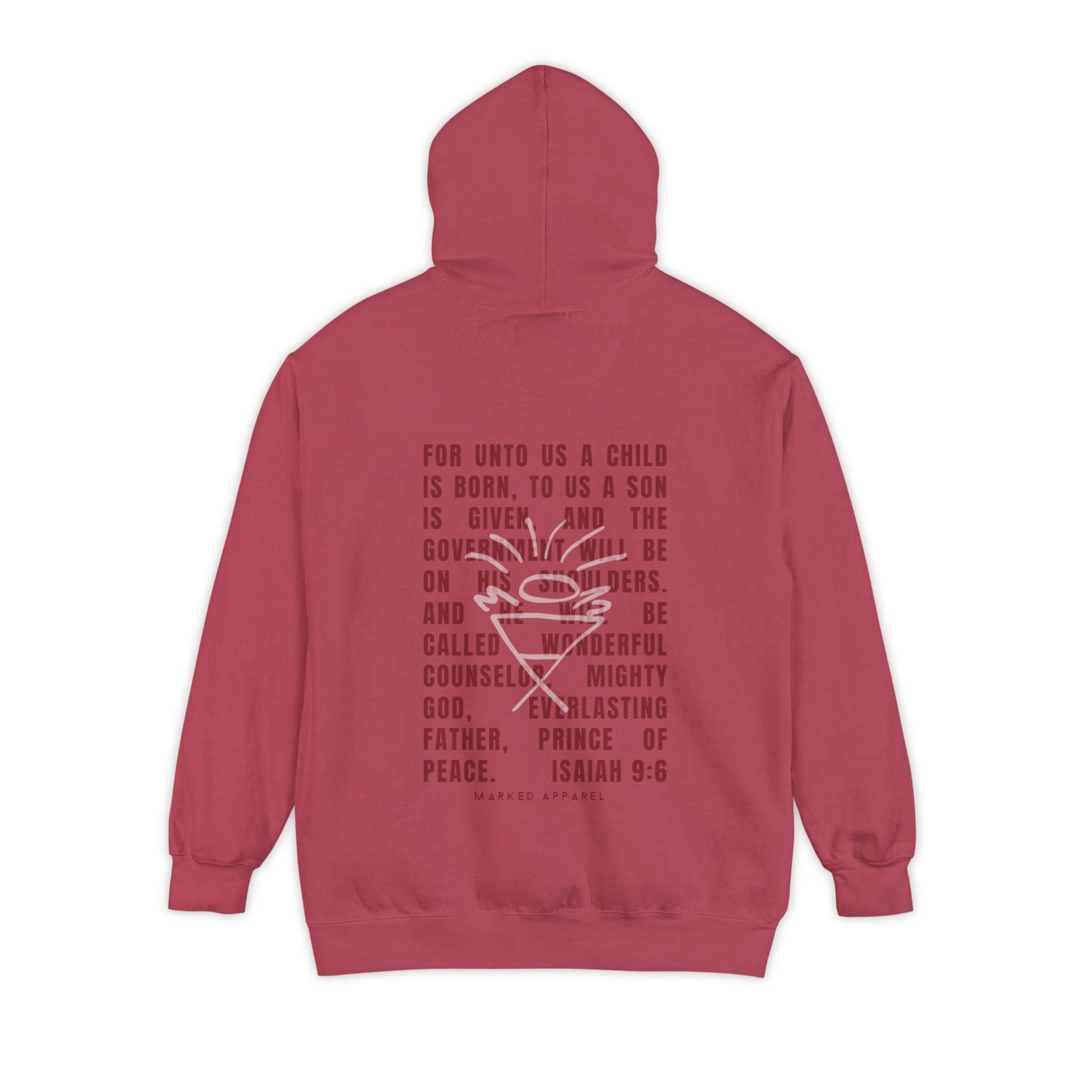 A SAVIOR Is Born Comfort Colors Hoodie – Marked Apparel LLC